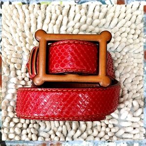 Post & Co. Real Python Belt